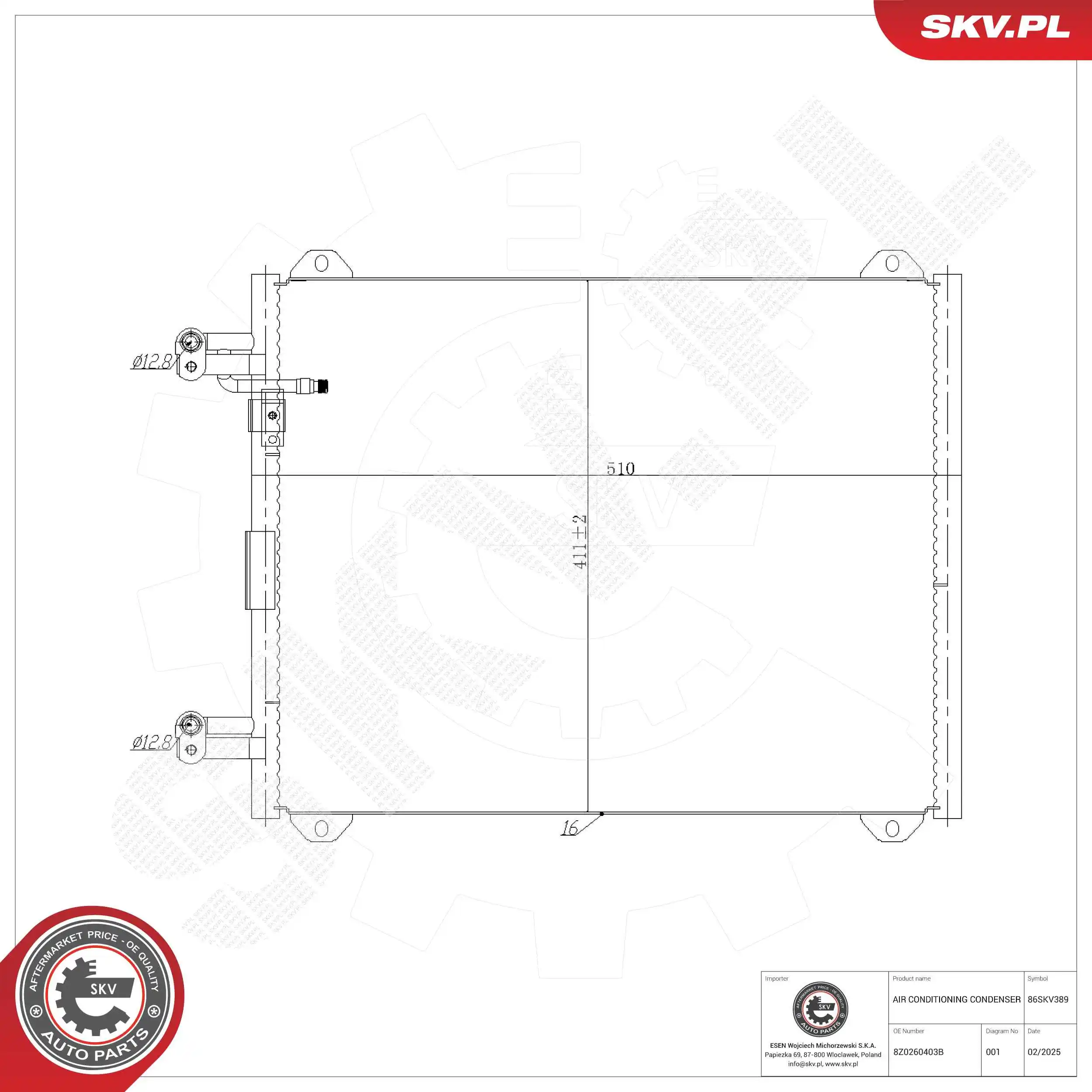 Condenser, air conditioning